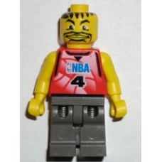 nba030 NBA player, Number 4 with Dark Gray Legs 